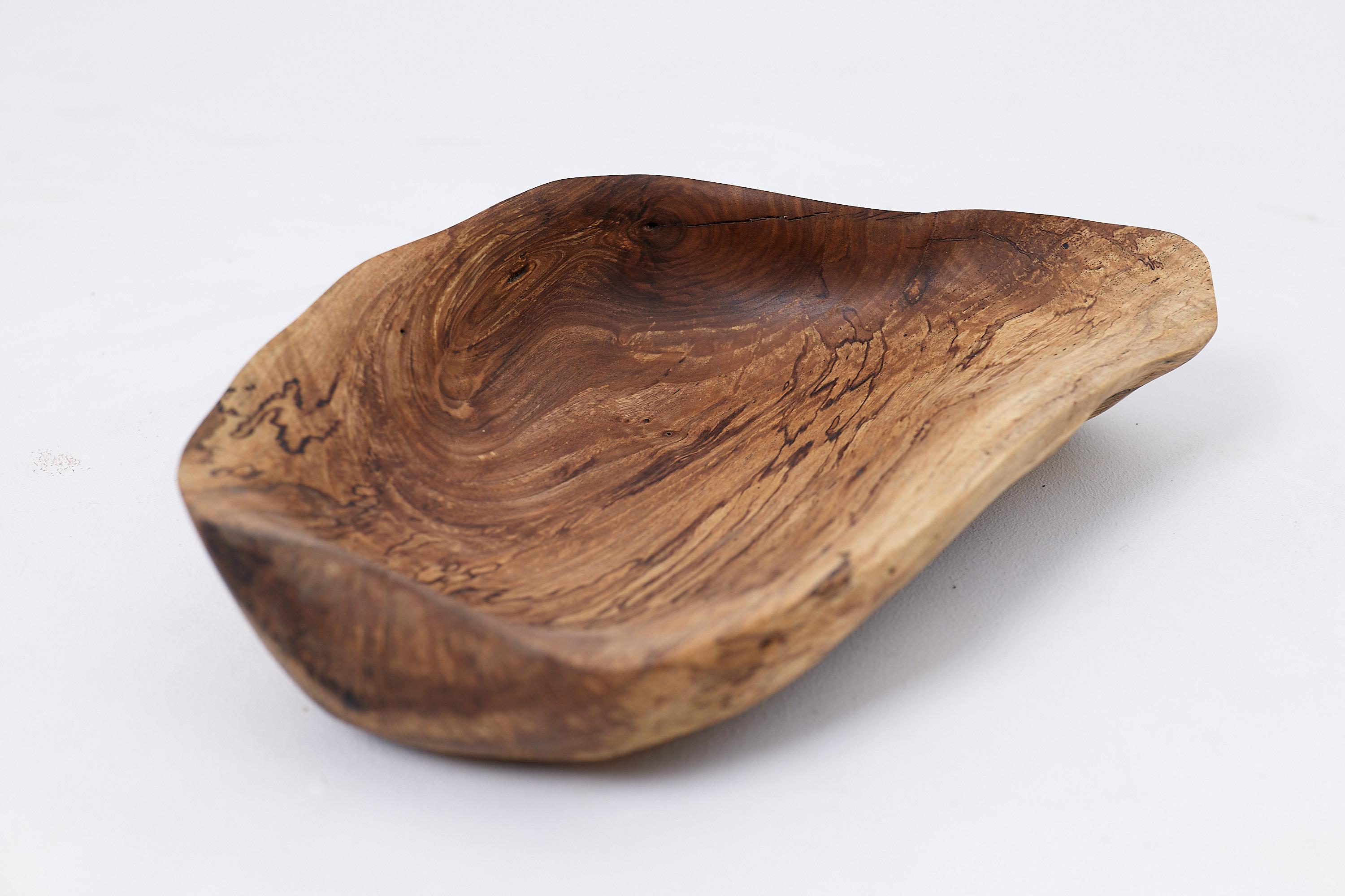 Logniture, Walnut Bowl, Handmade, Carved, Unique For Sale 8