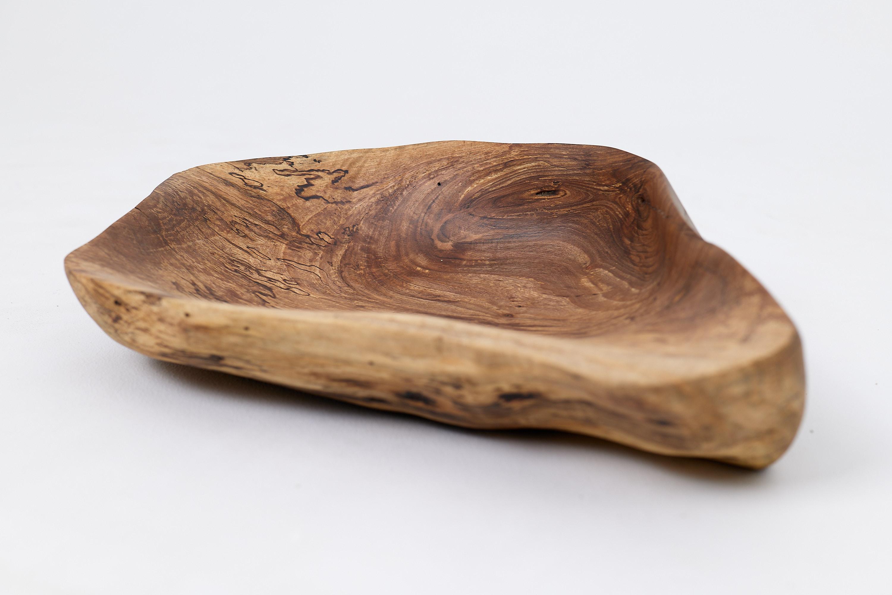 Croatian Logniture, Walnut Bowl, Handmade, Carved, Unique For Sale