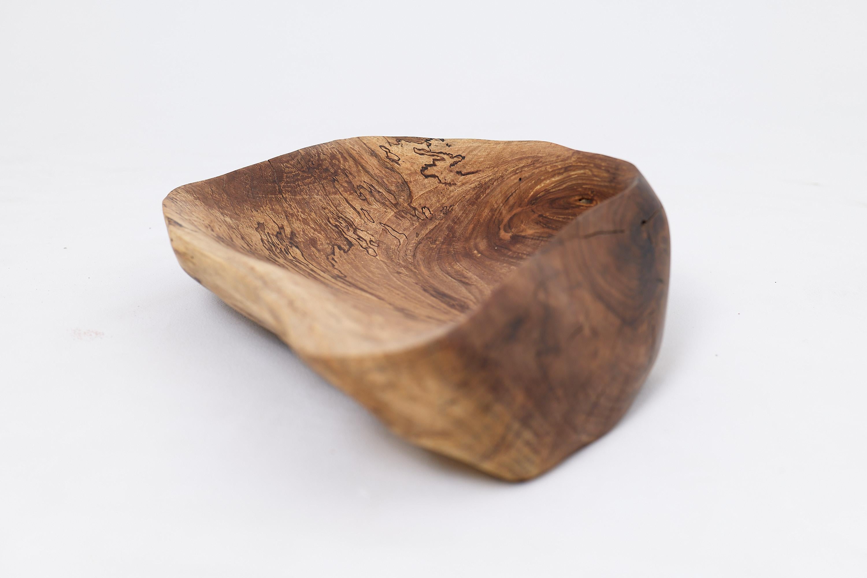 Logniture, Walnut Bowl, Handmade, Carved, Unique For Sale 1