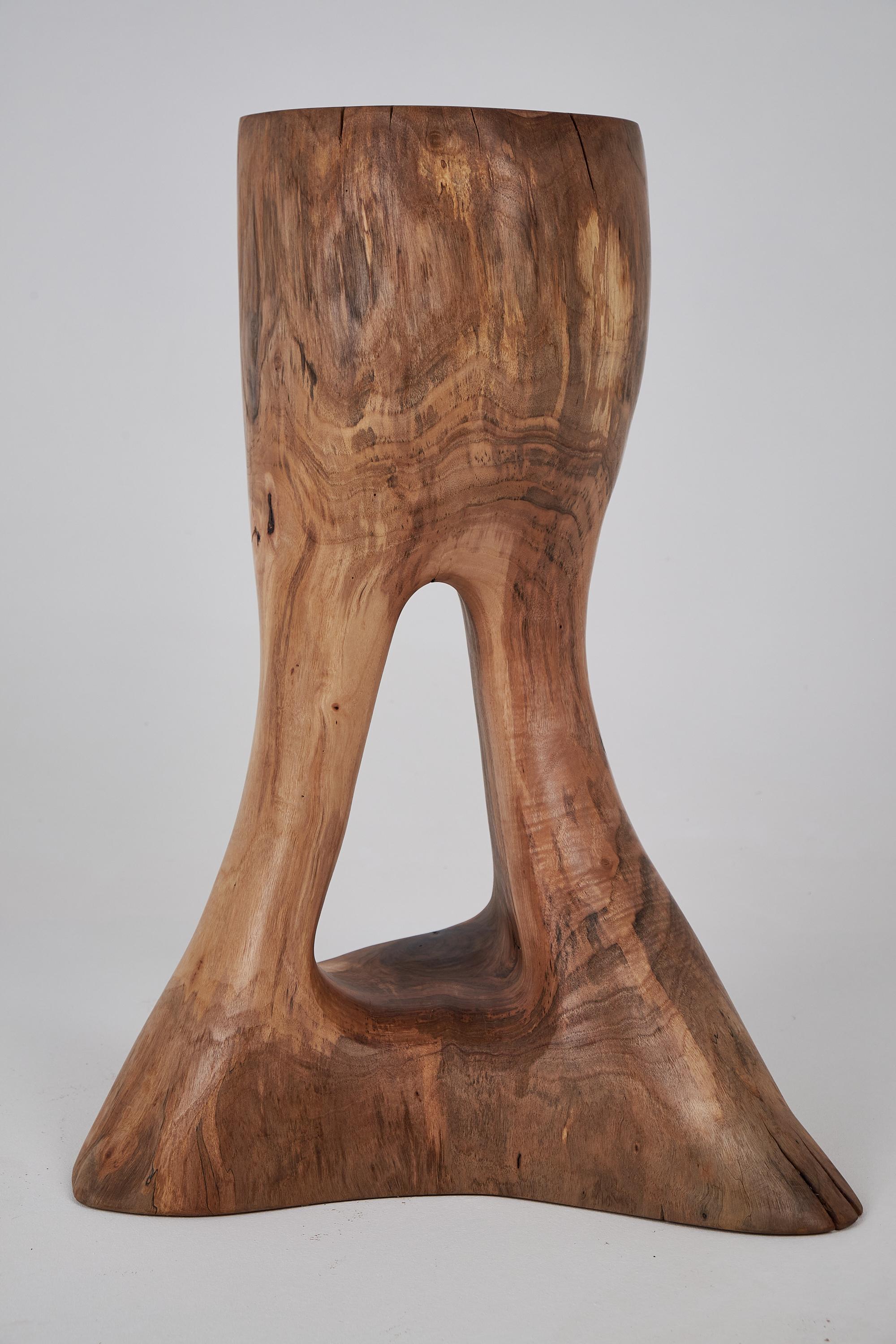 Logniture, Skulpturaler Beistelltisch aus massivem Walnussholz, Original Contemporary Design im Zustand „Neu“ im Angebot in Stara Gradiška, HR