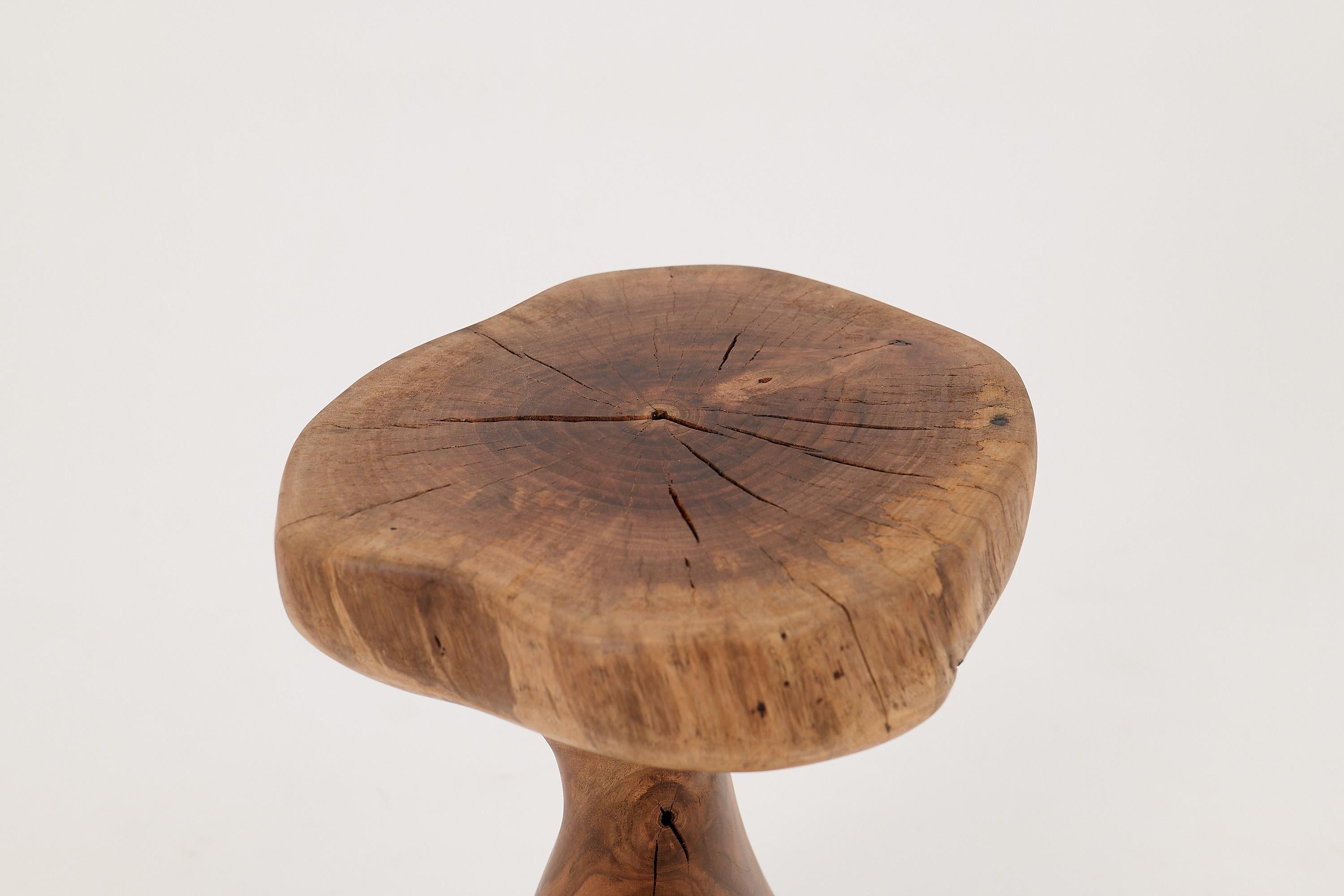 Logniture, Mesa Auxiliar Escultórica de Madera Maciza de Nogal, Original Diseño Contemporáneo en Nuevo estado para la venta en Stara Gradiška, HR
