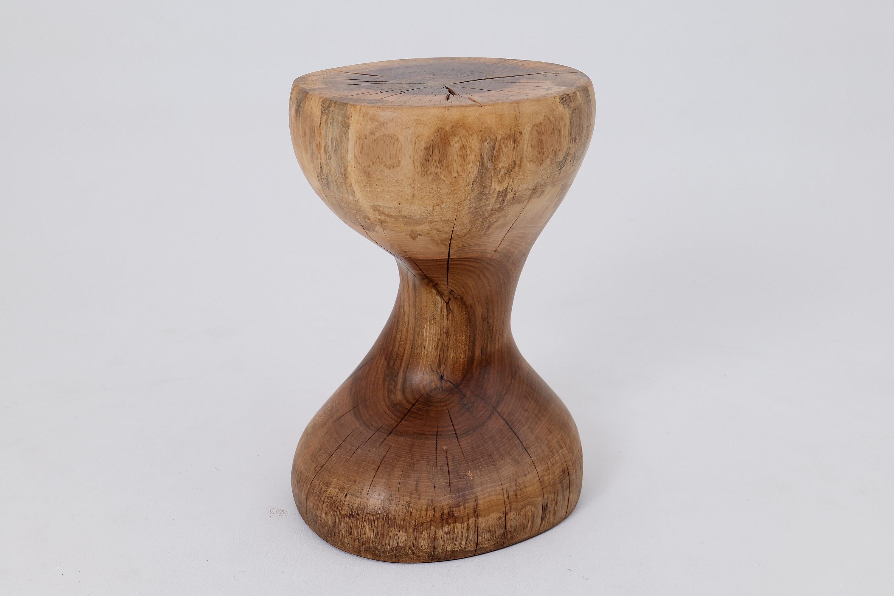 Logniture, Walnut Solid Wood Sculptural Side Table, Original Contemporary Design In New Condition For Sale In Stara Gradiška, HR