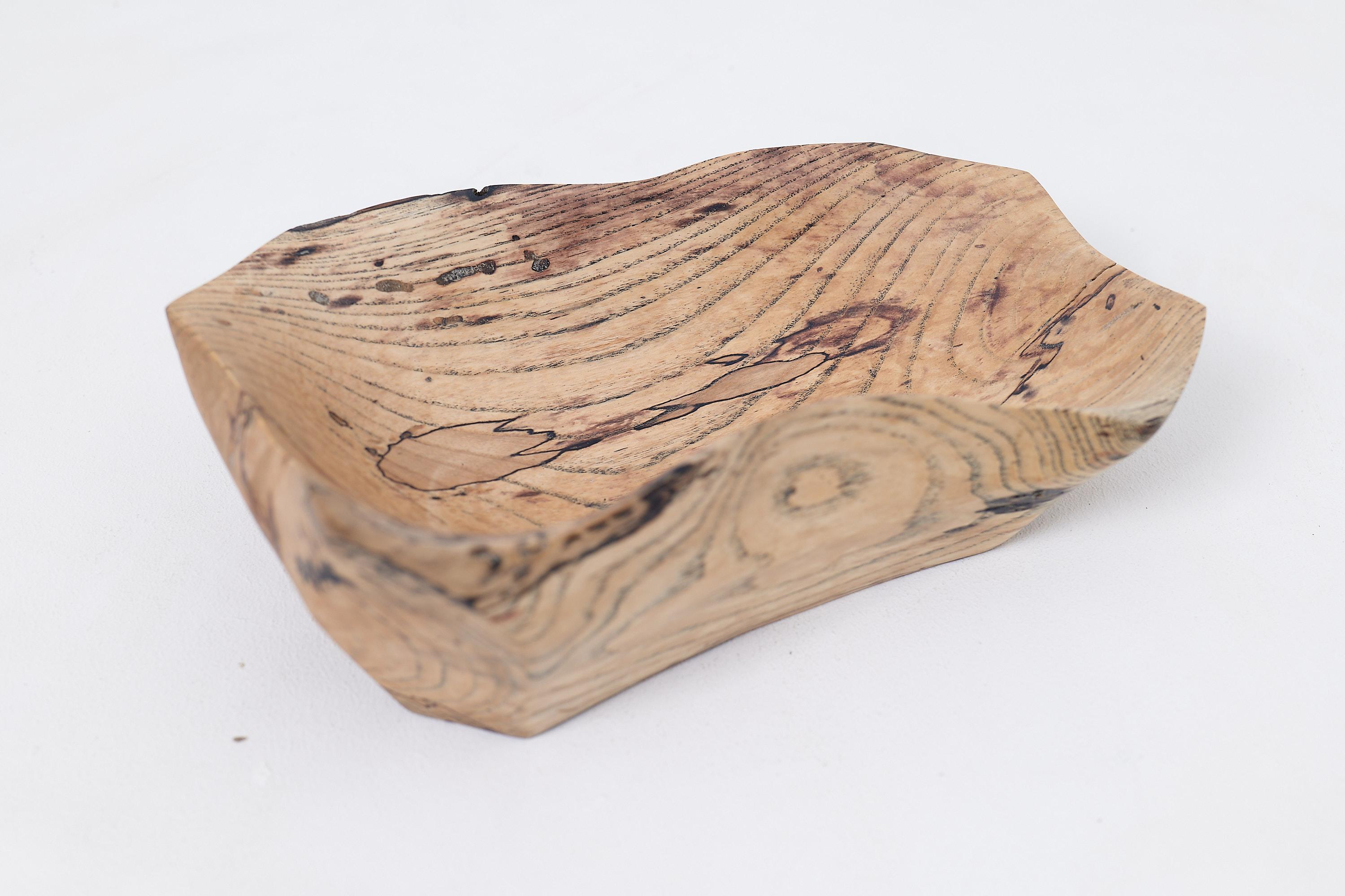 Logniture, Wooden Bowl, Handmade, Carved, Unique For Sale 4