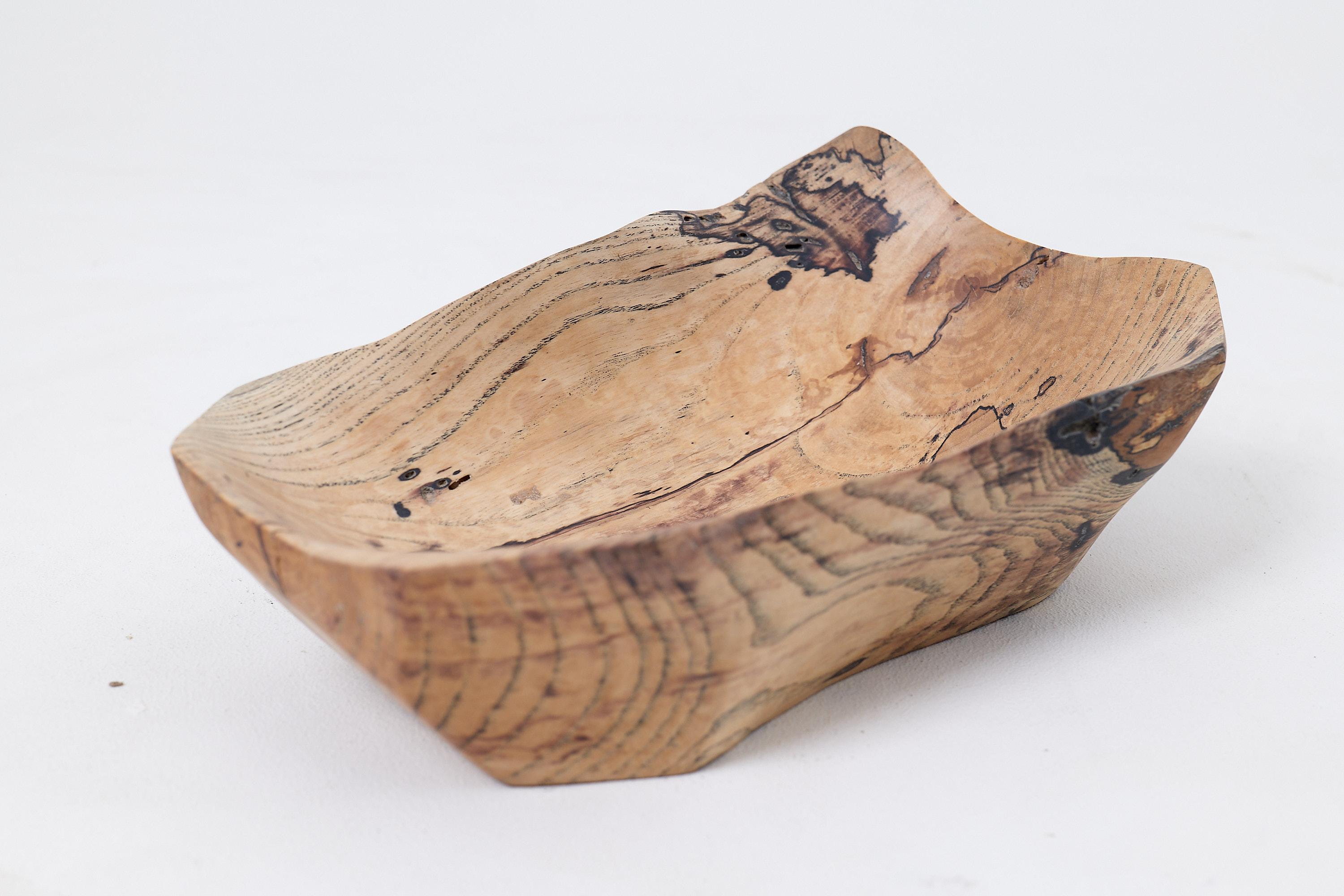 Logniture, Wooden Bowl, Handmade, Carved, Unique For Sale 8