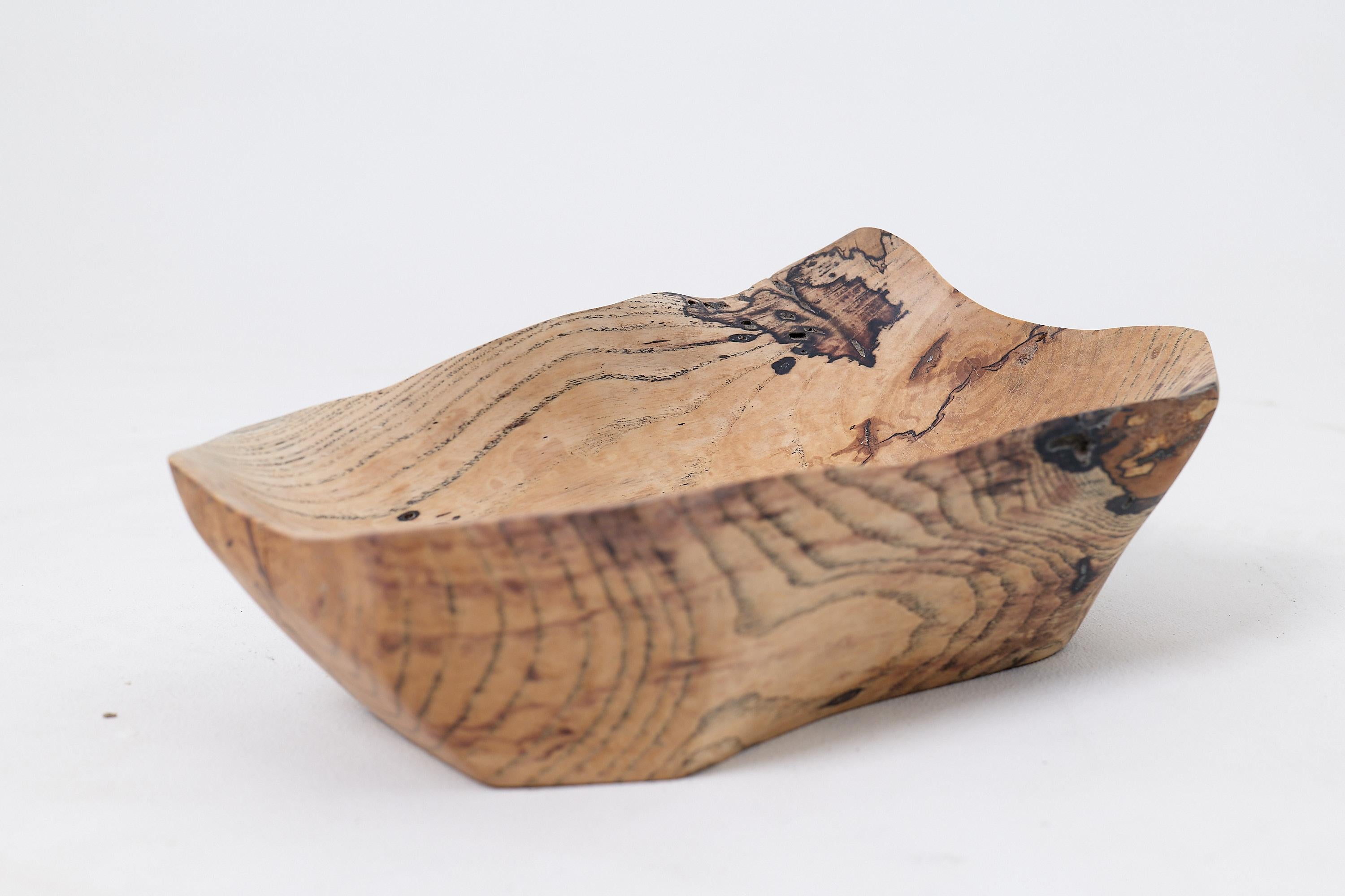 Logniture, Wooden Bowl, Handmade, Carved, Unique For Sale 9