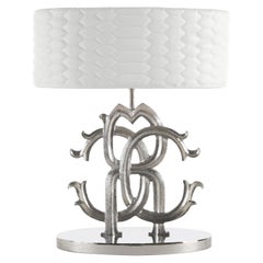 Tischlampe mit Logo aus Messing des 21. Jahrhunderts von Roberto Cavalli Home Interiors 