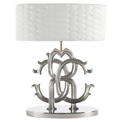 21st Century Logo Table Lamp in Brass by Roberto Cavalli Home Interiors
