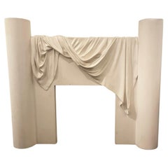 Loic Beuchet Trompe L'Oeil Plaster Fire Surround 1980s