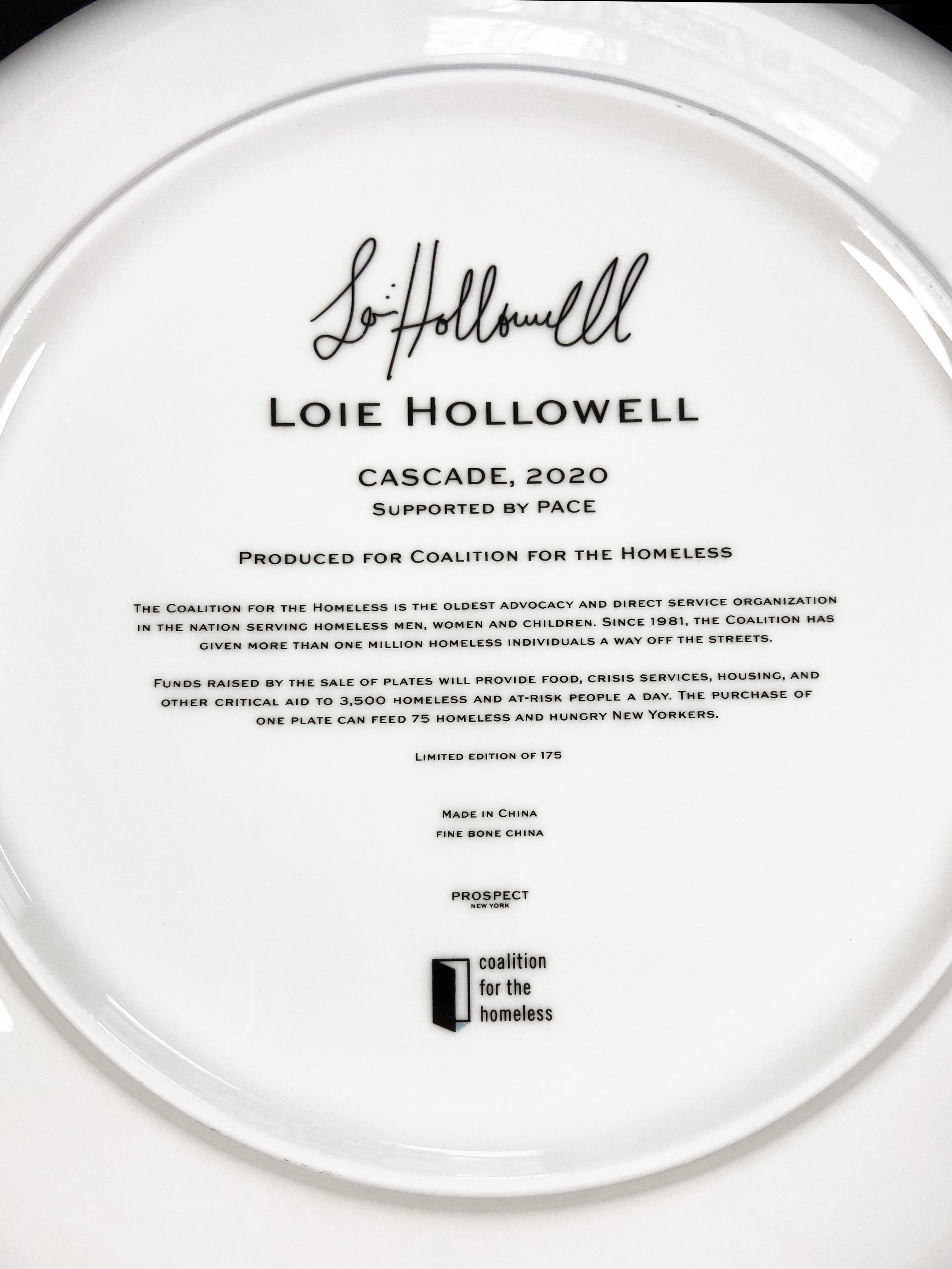 Loie Hollowell, Cascada: Plato de porcelana, Arte contemporáneo en venta 3