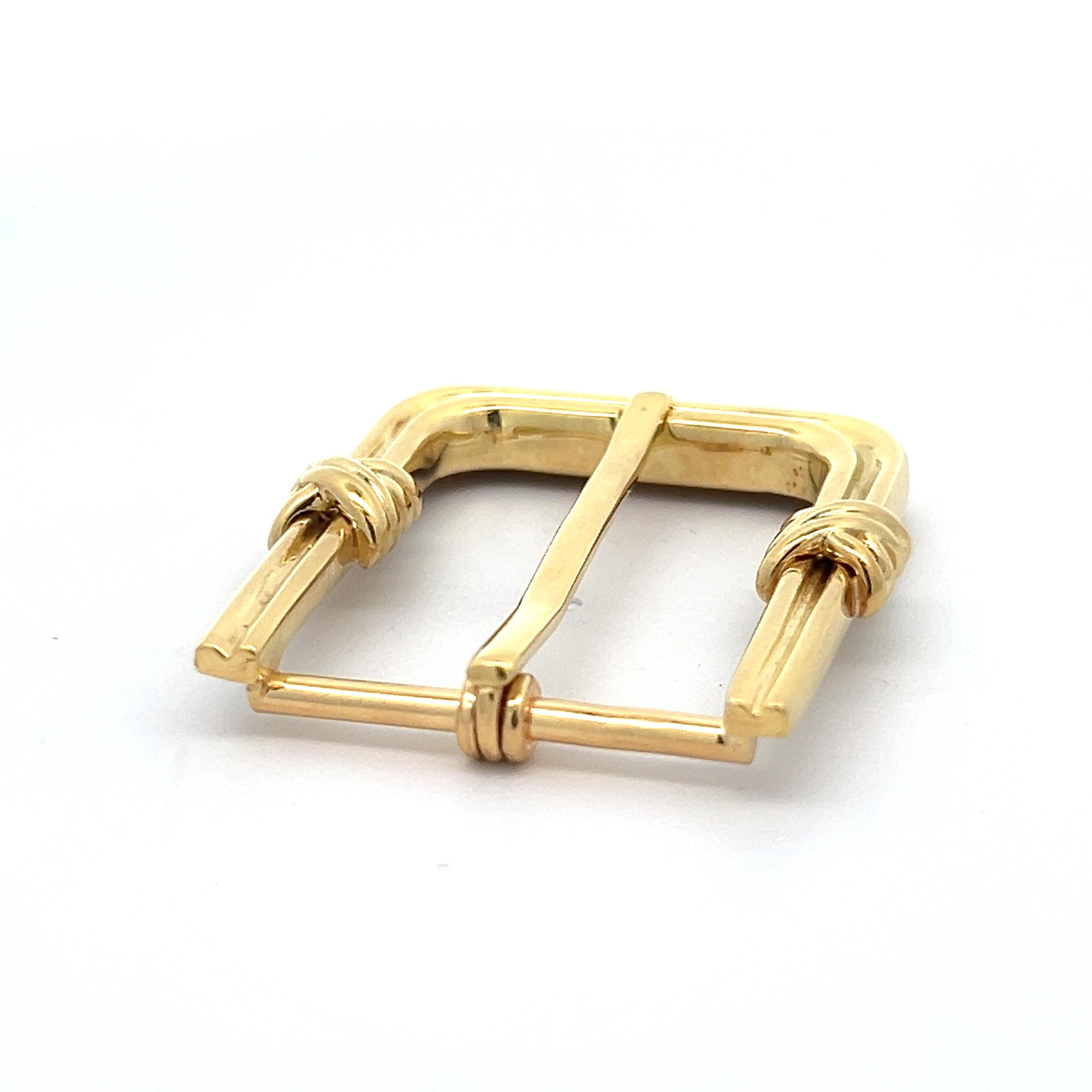 Boucle de ceinture Lois D. Sasson Design en or jaune 18 carats Neuf - En vente à New York, NY