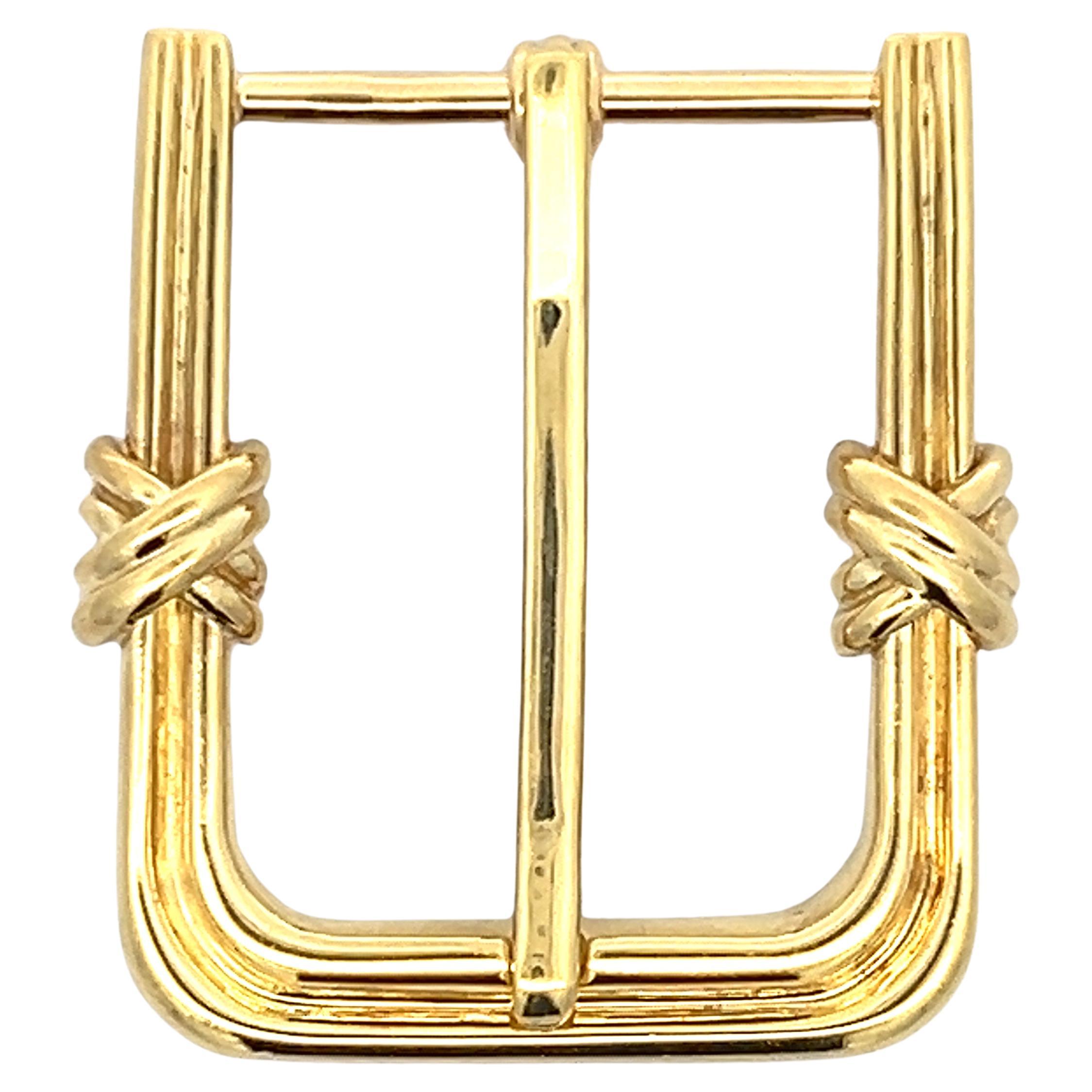 Lois D. Sasson Design 18k Yellow Gold Belt Buckle