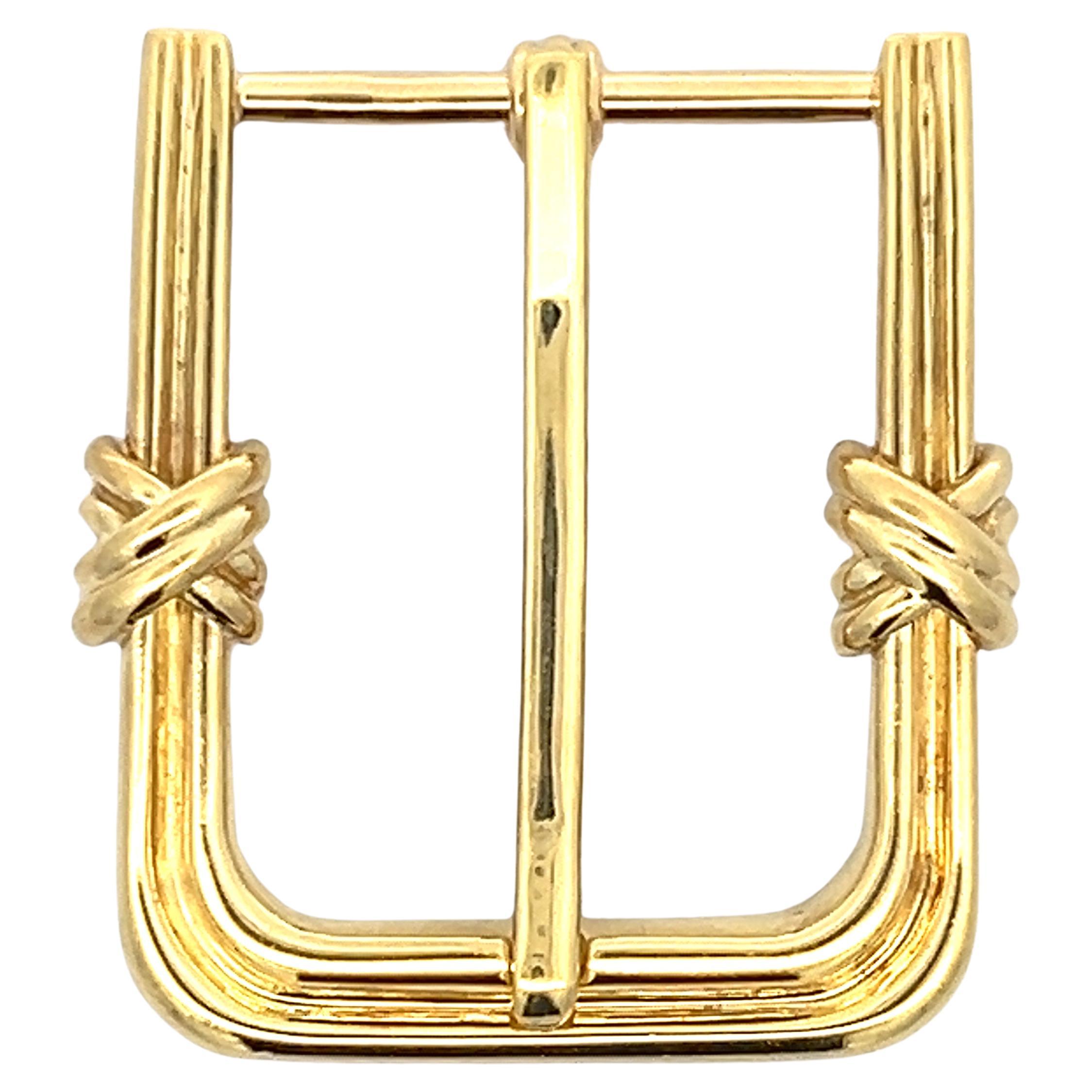 Lois D. Sasson Design Gürtelschnalle aus 18 Karat Gelbgold