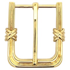 Boucle de ceinture Lois D. Sasson Design en or jaune 18 carats