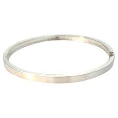 Used Lois D. Sasson Design Sterling Silver Men's Bangle Snap Closure 7.5"