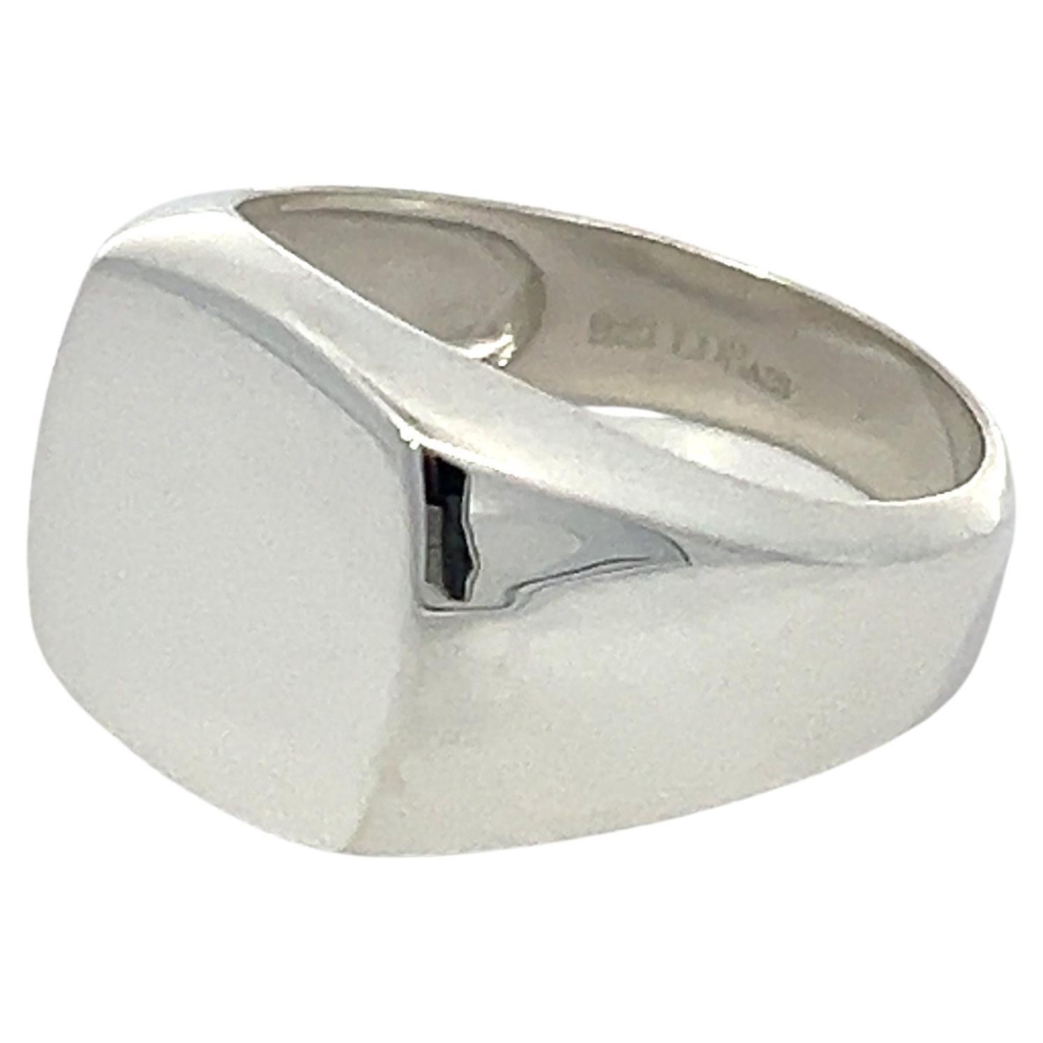 Lois D. Sasson Design Sterling Silver Signet Men's Ring