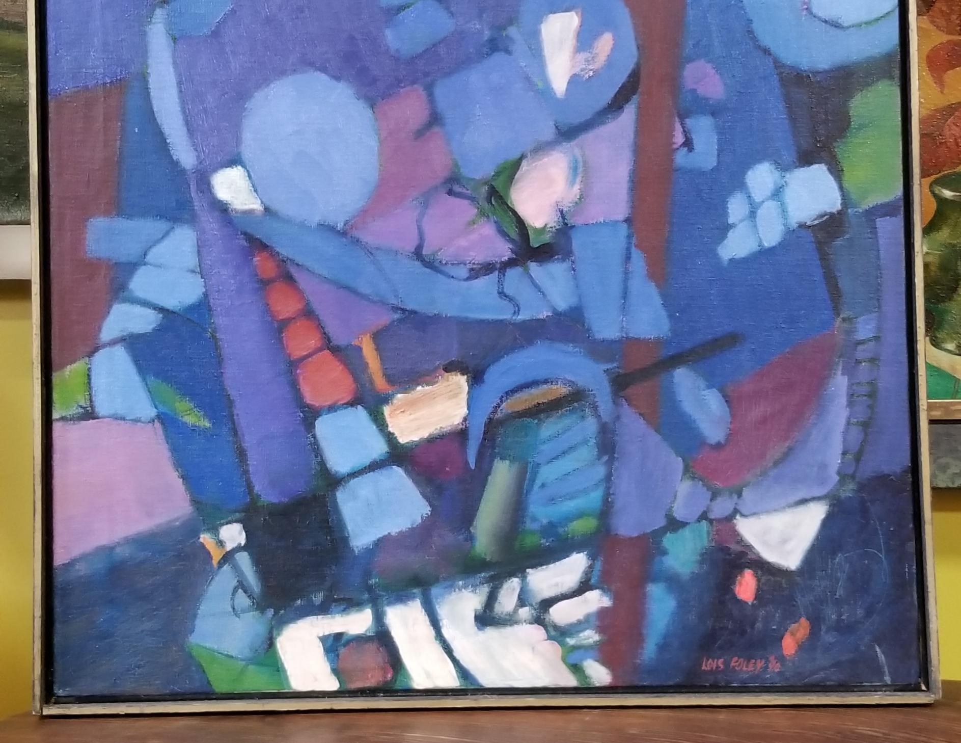 20th Century Lois Foley Abstract Painting For Sale