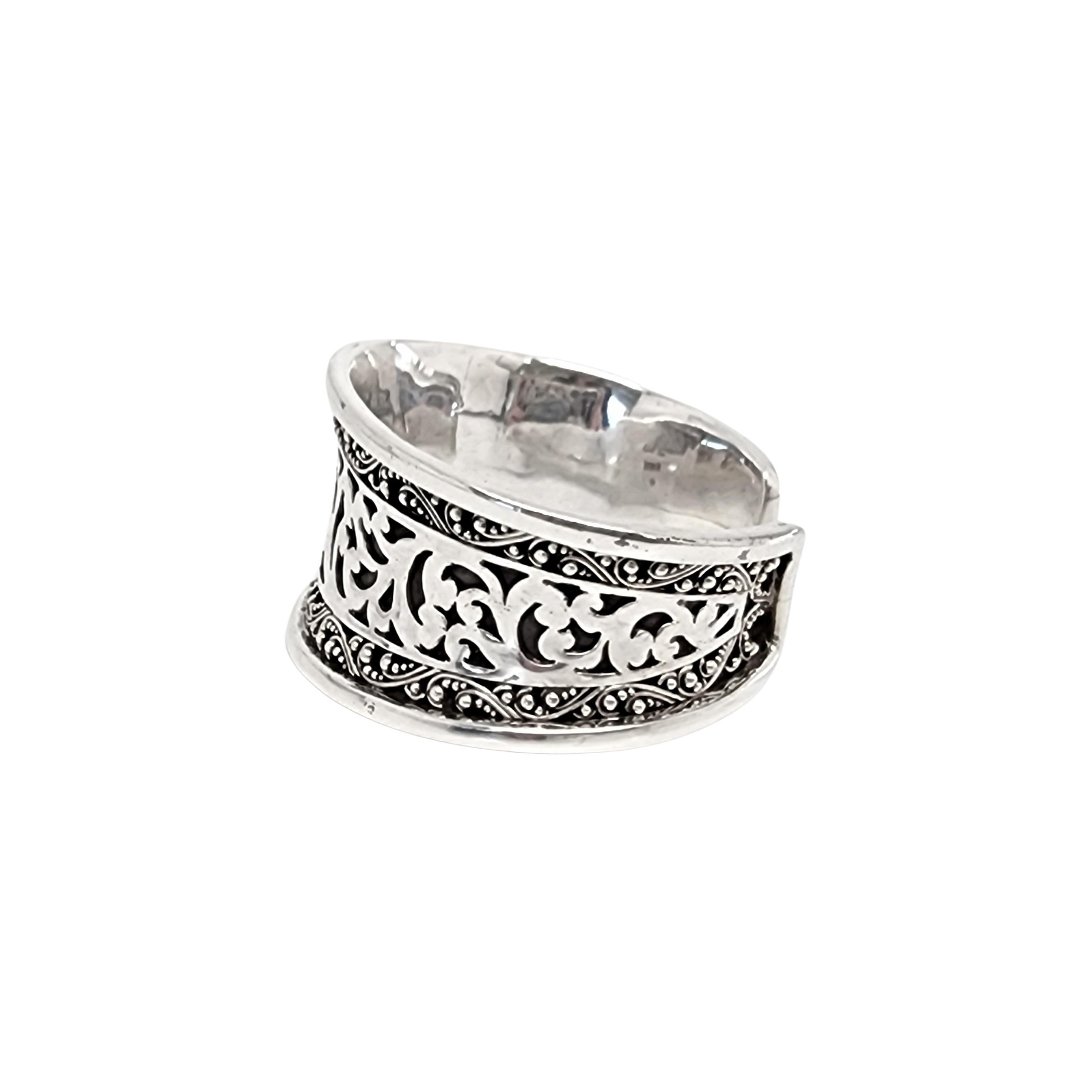 Lois Hill Sterling Silver Scroll Cuff Bracelet 1