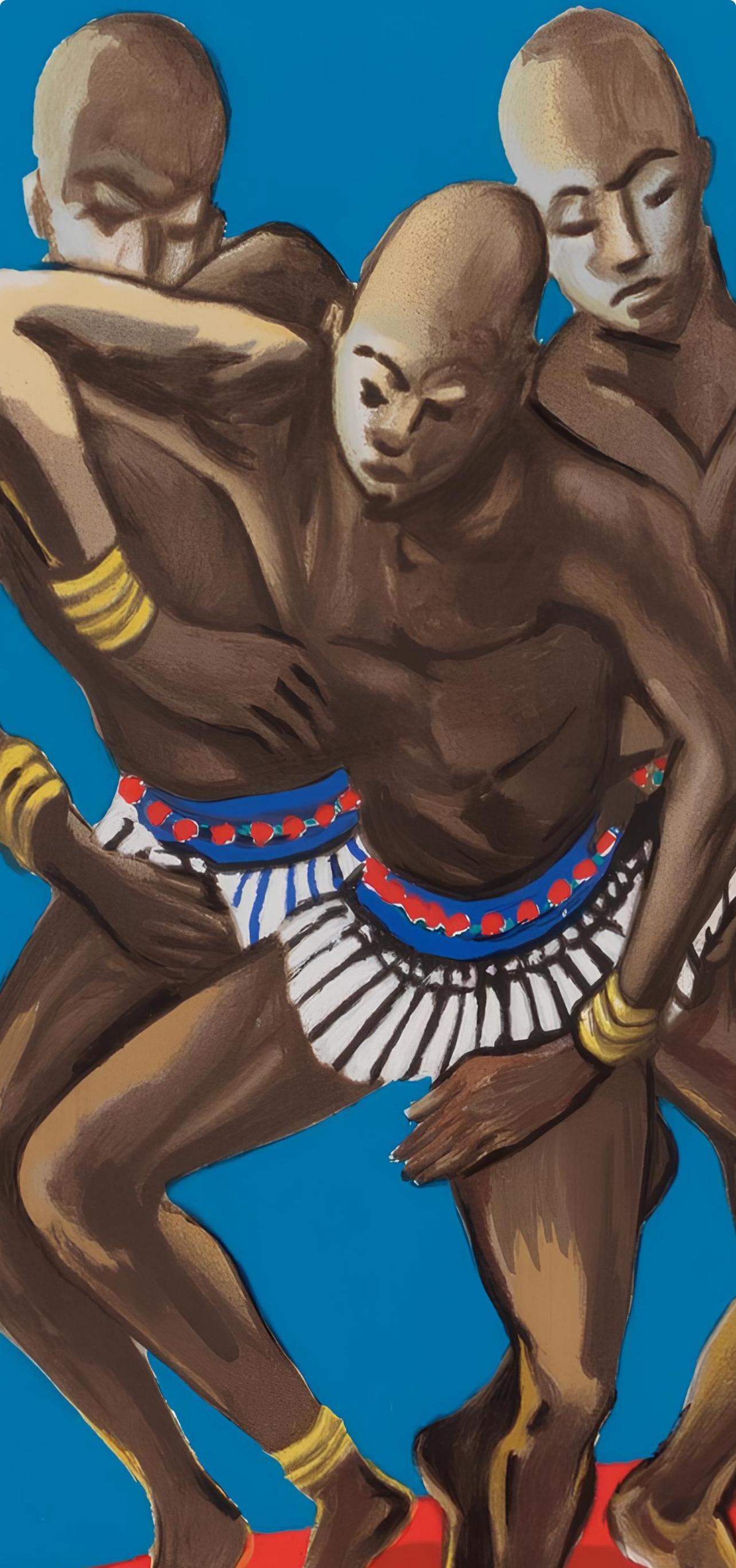 Composición, Poemas de Léopold Sédar Senghor, Lois Mailou Jones en venta 1