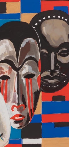 Composition, Poems of Léopold Sédar Senghor, Lois Mailou Jones