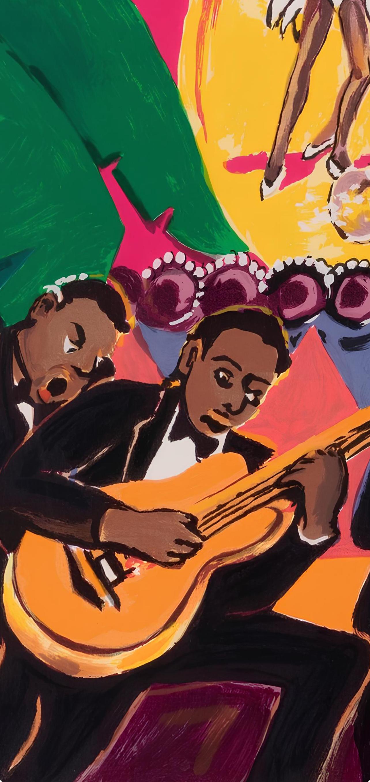 Composición, Poemas de Léopold Sédar Senghor, Lois Mailou Jones en venta 2