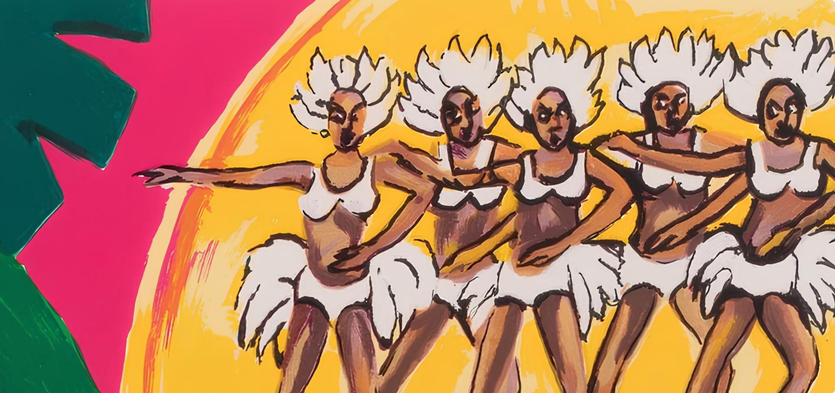Composición, Poemas de Léopold Sédar Senghor, Lois Mailou Jones en venta 3
