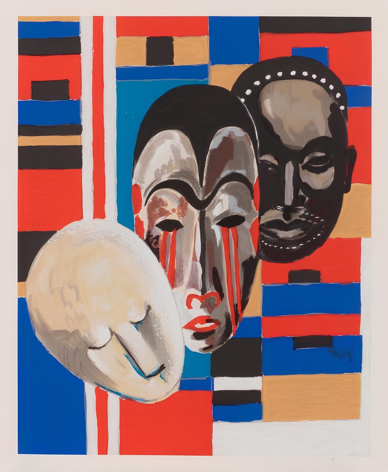 Composition, Poems of Léopold Sédar Senghor, Lois Mailou Jones For Sale 4