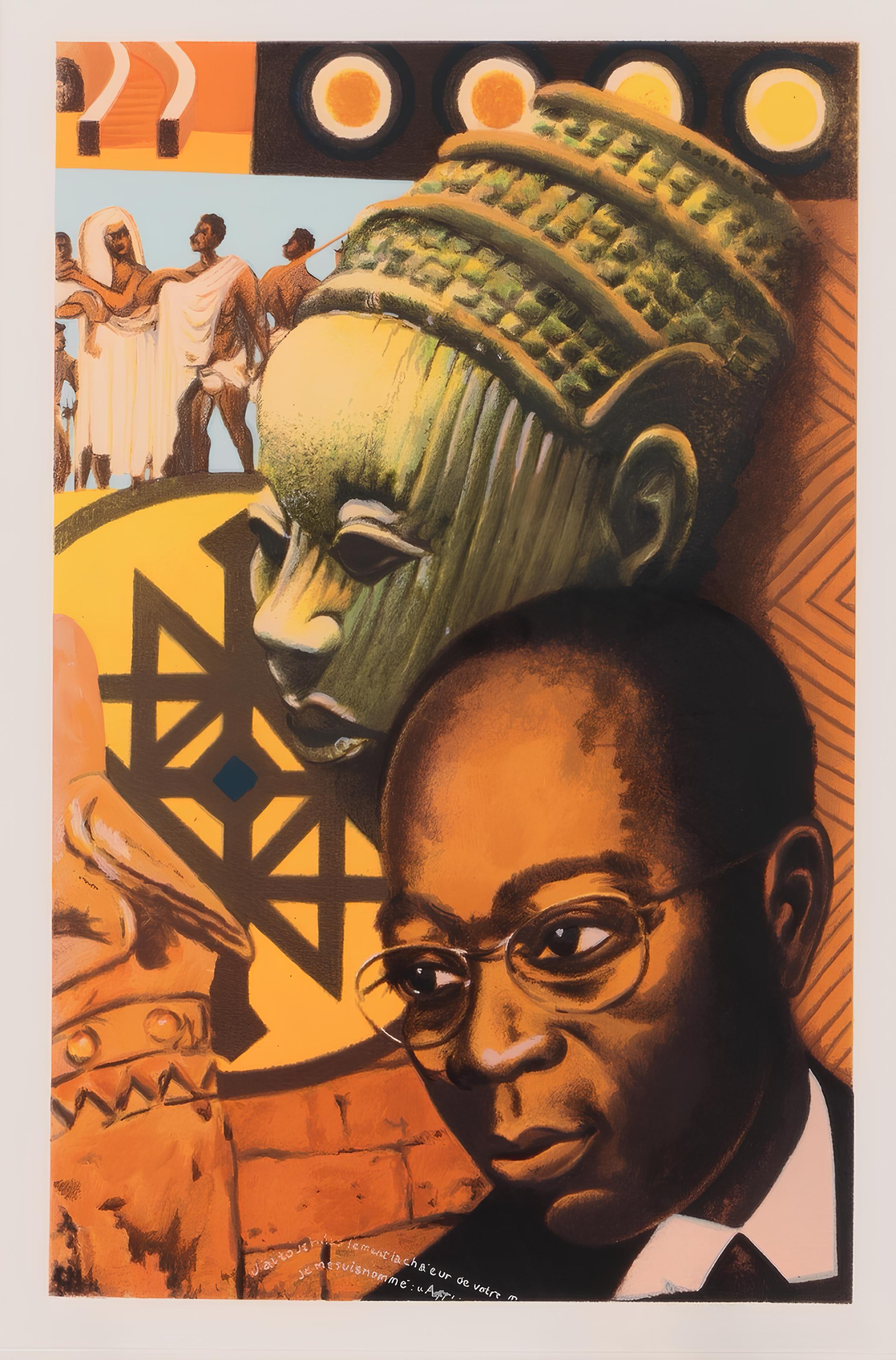 Composition, Poems of Léopold Sédar Senghor, Lois Mailou Jones For Sale 4