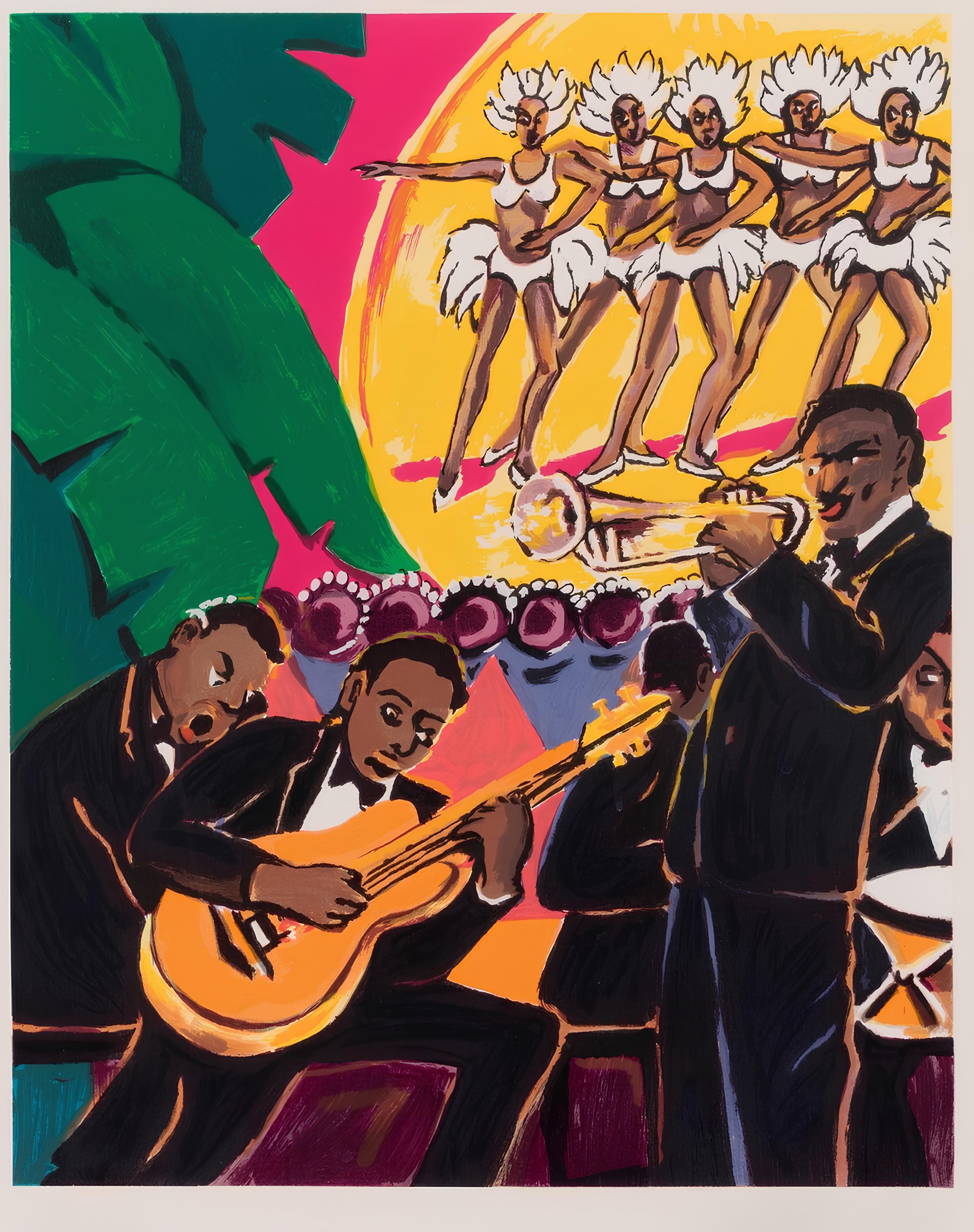 Composición, Poemas de Léopold Sédar Senghor, Lois Mailou Jones en venta 4