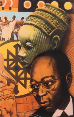 Composition, Poems of Léopold Sédar Senghor, Lois Mailou Jones