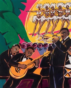 Composition, Poems of Léopold Sédar Senghor, Lois Mailou Jones