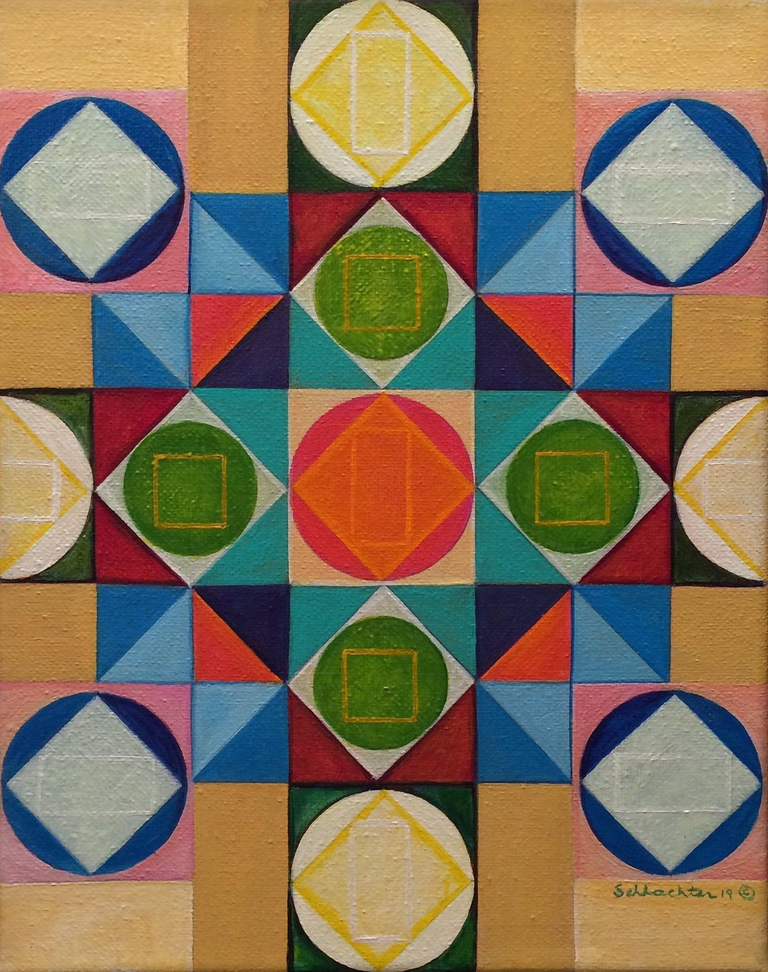 Formen, Gemälde, Acryl auf Leinwand