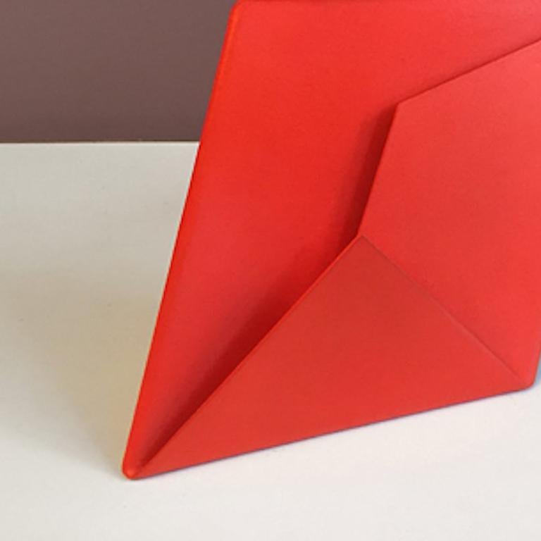 Envelope V - Pink Abstract Sculpture by Lois Teicher