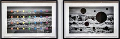 "Calm / Rage" by Lois White, framed archival pigment print diptych