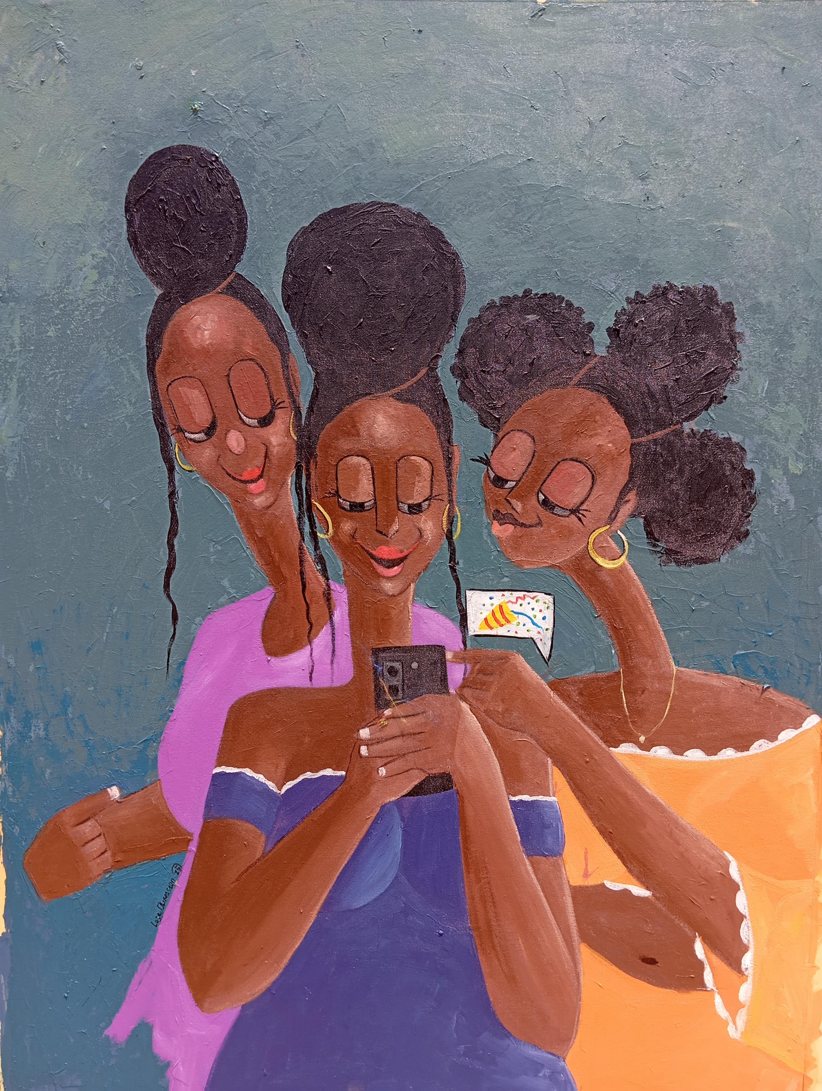 Good News - 21st Century, Contemporary, Neo-Figurative Portrait, Women, Africa