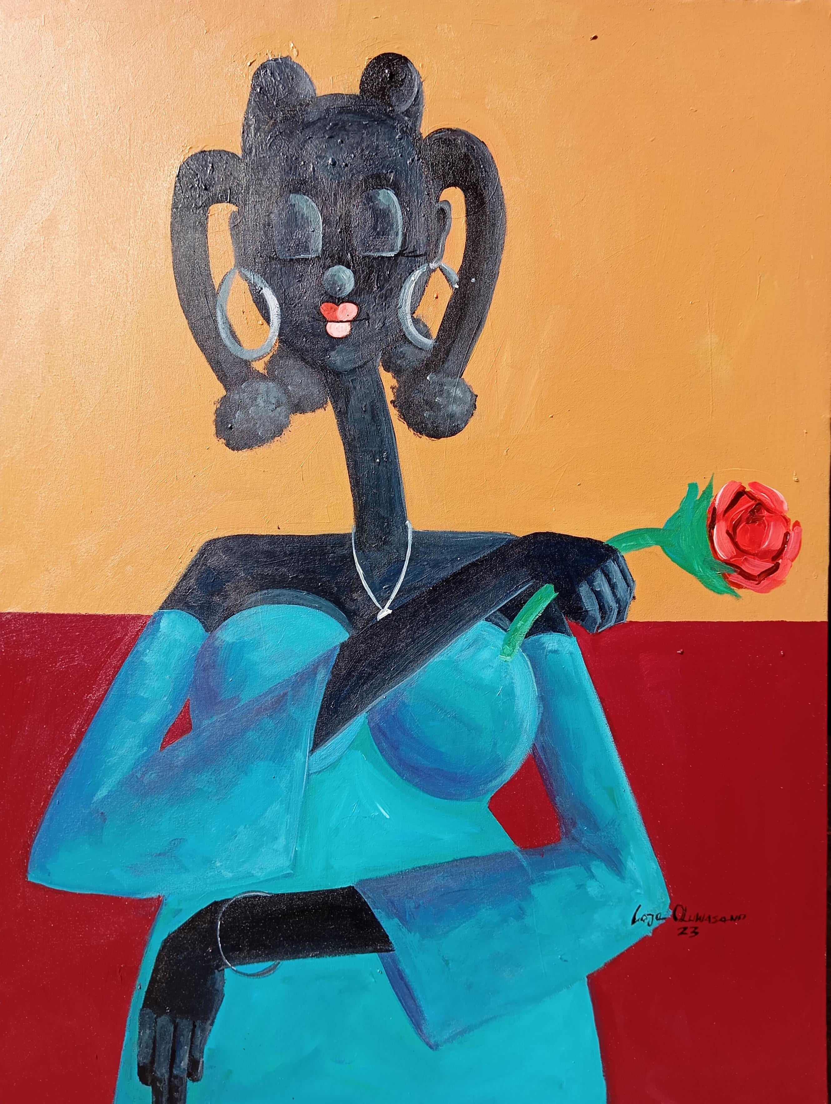 Loje Oluwaseun  Portrait Painting - Self Appreciation