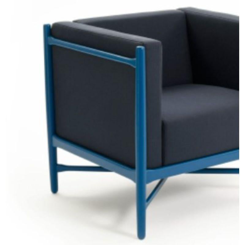 Loka Armchair Angel Blue Lacquered by Colé Italia In New Condition For Sale In Geneve, CH
