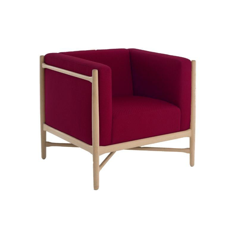 Loka Lounge Armchair Topia Calluna Natural Beech Wood by Colé Italia with Lorenz + Kaz
Dimensions: H 76, W 57, D 52 cm
Materials: Lounge armchair in natural beech wood; upholstered seat and back ( CatC)
Finishing: Natural Beech Wood

Also Available: