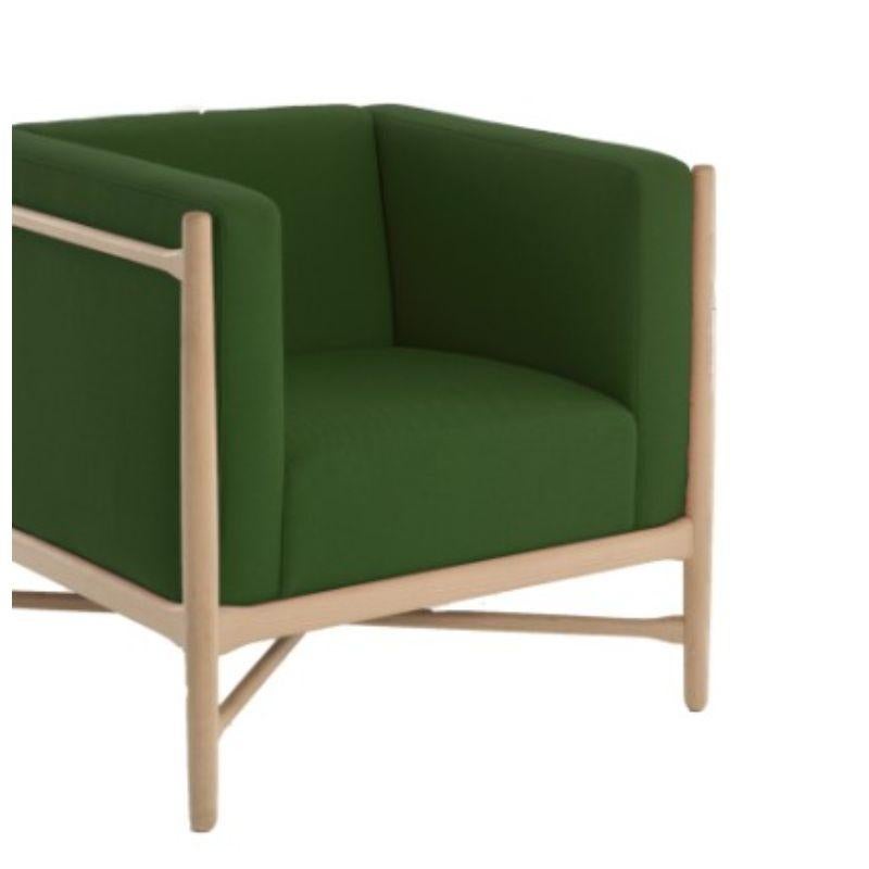 Loka Lounge Sessel Topia Palm Natürliches Buchenholz von Colé Italia (Moderne) im Angebot