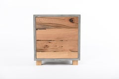 LOKI Concrete Oak Cabinet Handmade in Italy