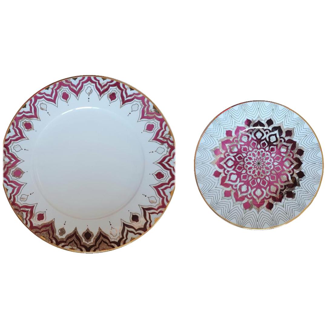 Lokoum Set of 2 Porcelain Plates