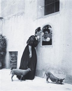 Frida Kahlo (with dogs looking in window)