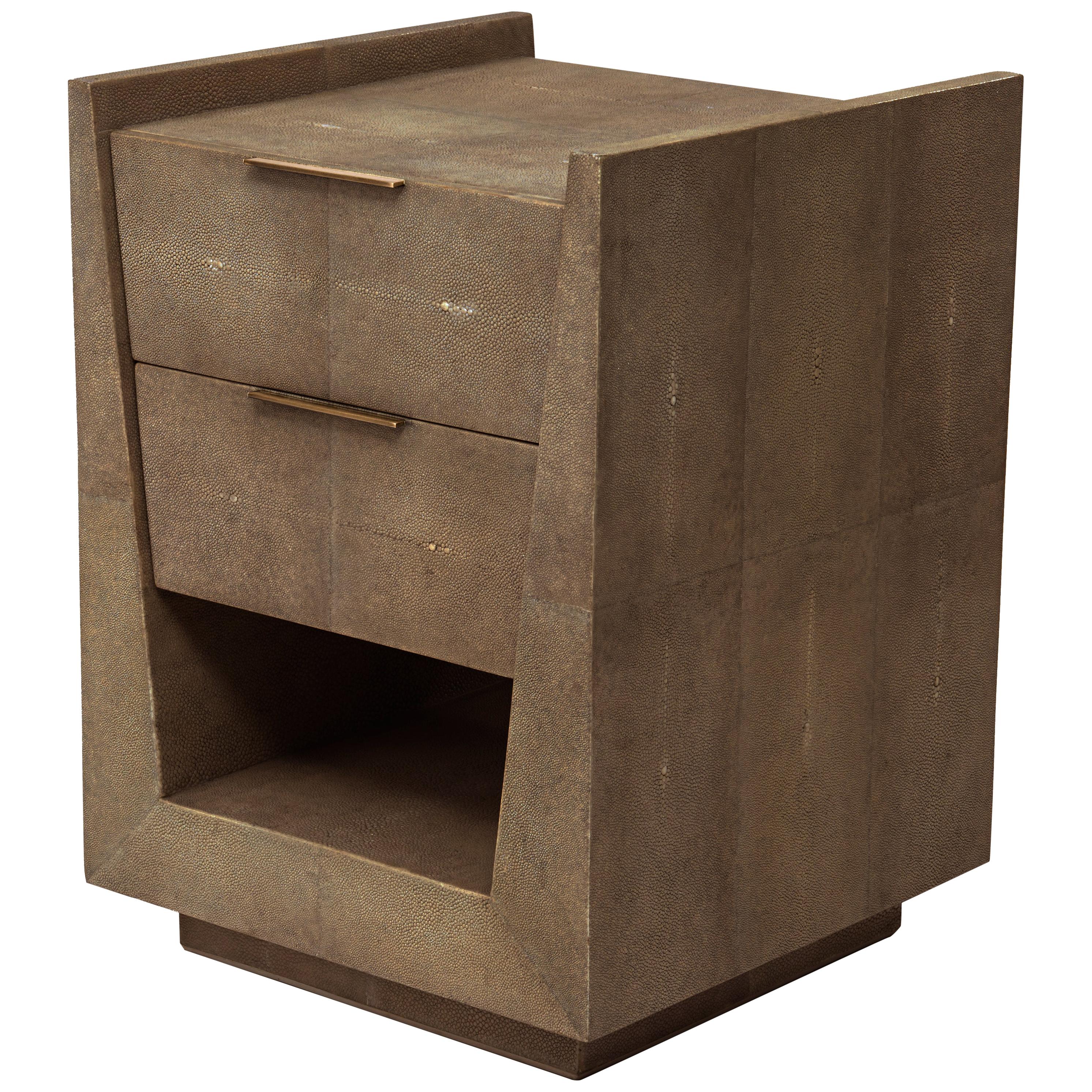 Rays II Pink Brass Bedside Table by Allegra Hicks For Sale at 1stDibs