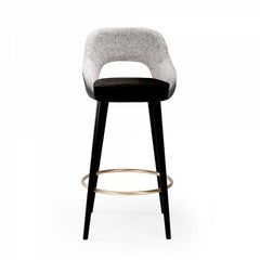 Lola Counter Stool Brass footrest