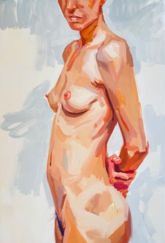 ABSTRACT Figurative Body Nude Women Lola Erhart Argentinian Artist Oil Painting