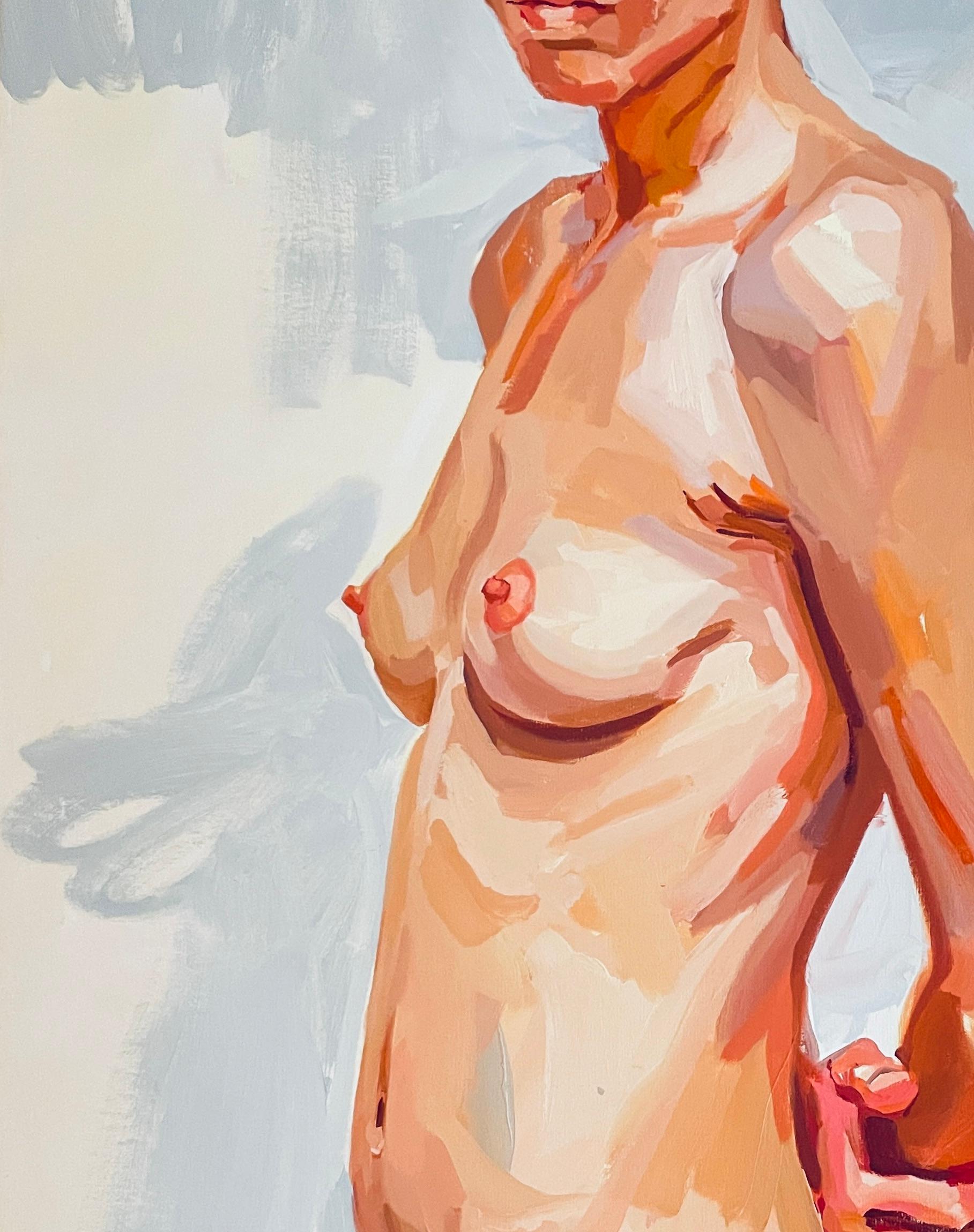ABSTRACT Figürlicher Körper Nackte Frauen Lola Erhart Argentinische Künstlerin Ölgemälde im Angebot 2