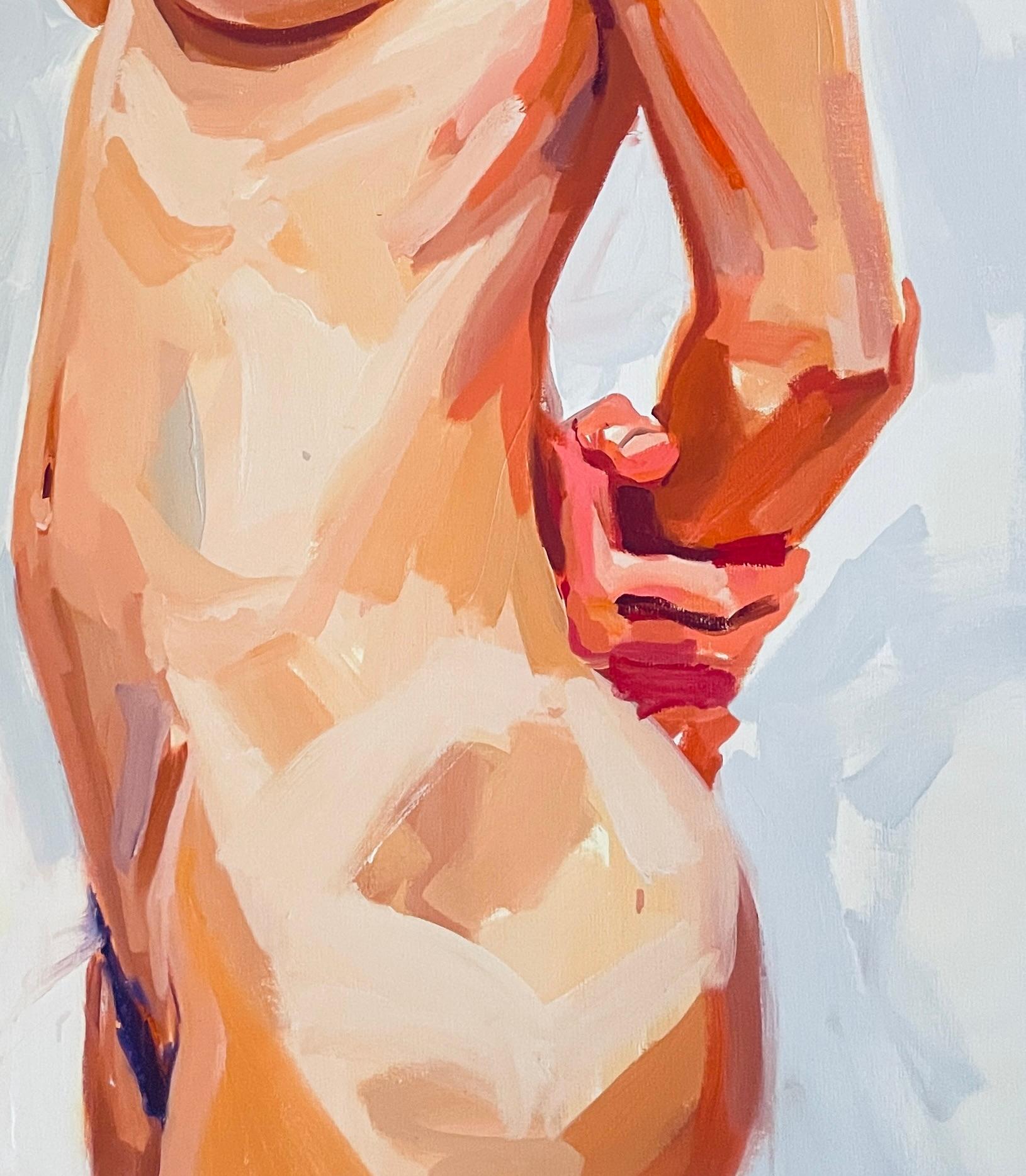 ABSTRACT Figürlicher Körper Nackte Frauen Lola Erhart Argentinische Künstlerin Ölgemälde im Angebot 3