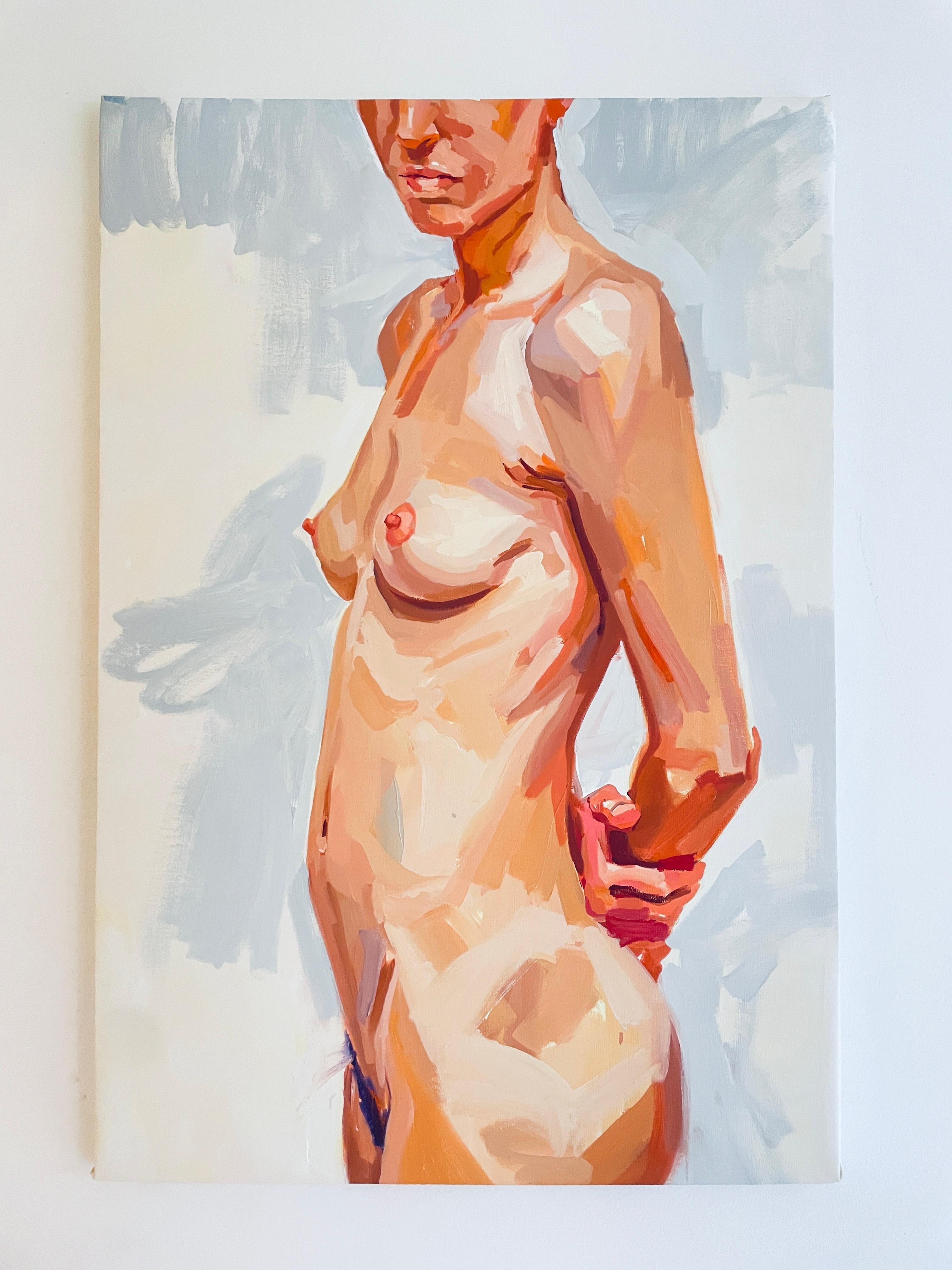 ABSTRACT Figürlicher Körper Nackte Frauen Lola Erhart Argentinische Künstlerin Ölgemälde im Angebot 4