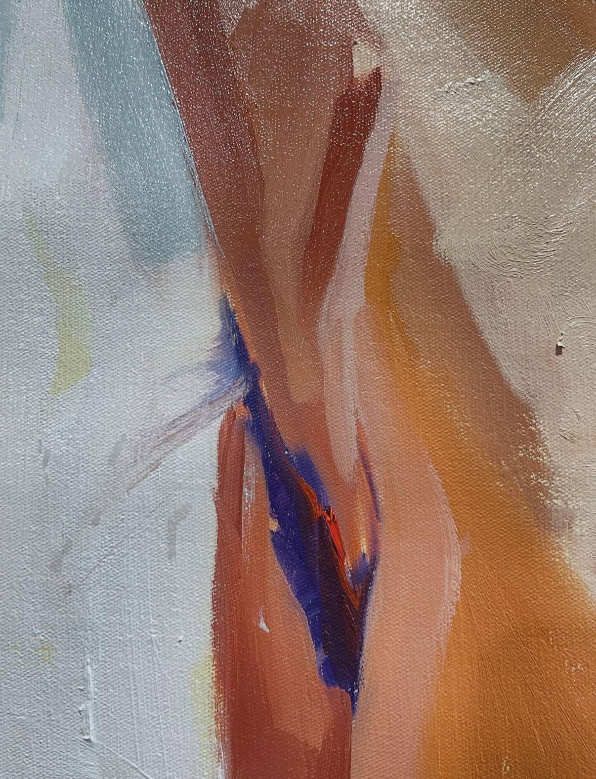 ABSTRACT Figürlicher Körper Nackte Frauen Lola Erhart Argentinische Künstlerin Ölgemälde im Angebot 5