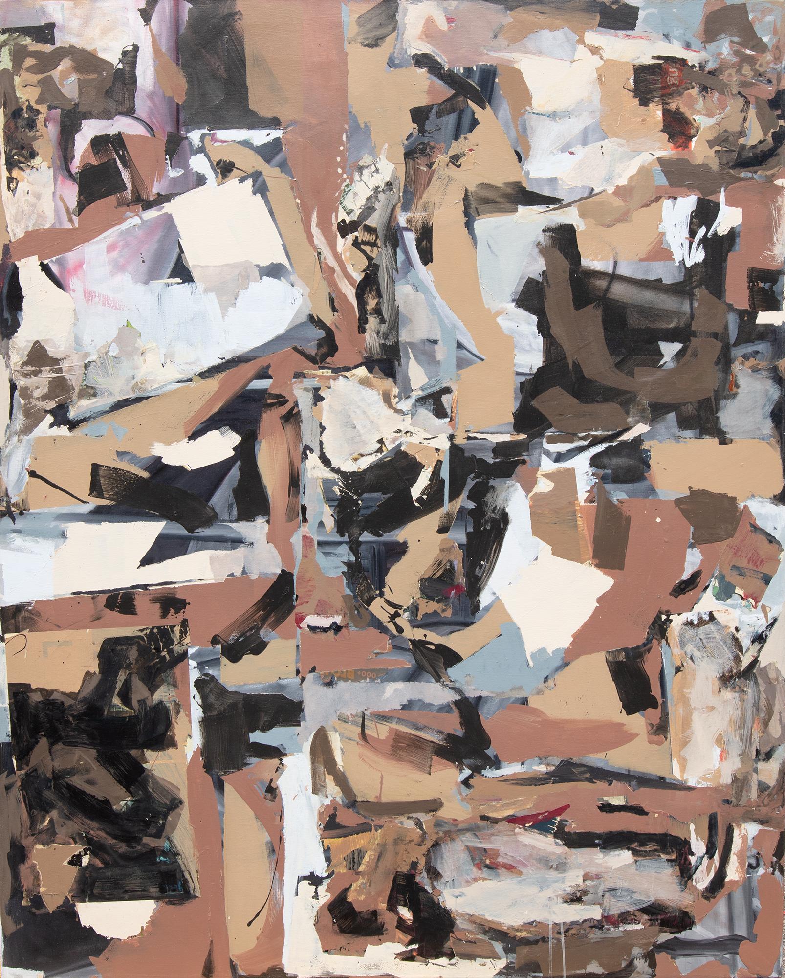 Lola Montejo Abstract Painting - Archity mixed media on canvas painting 2022