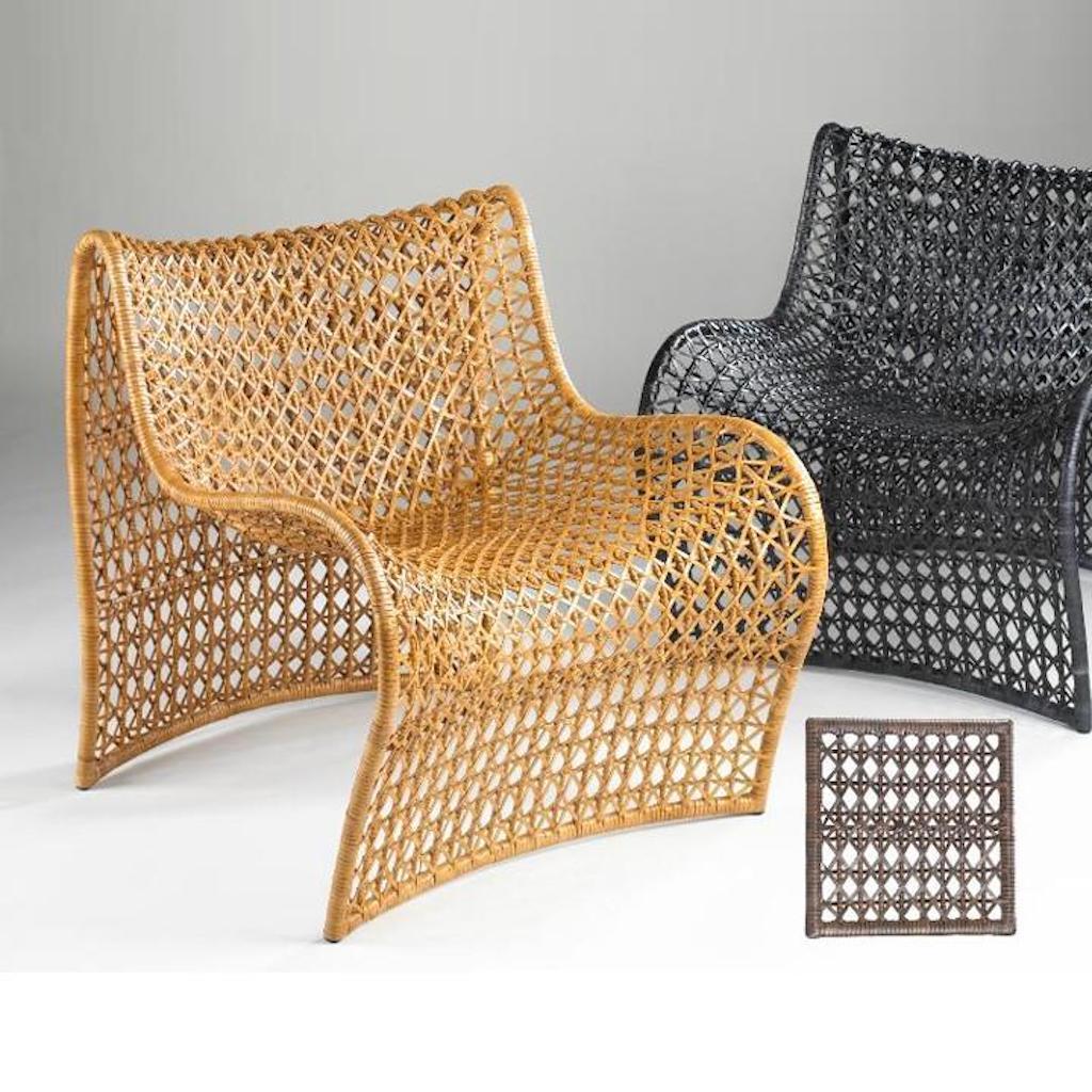 International Style Lola Open Weave Chair For Sale